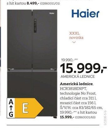 Americká lednice, HCR3818ENPT