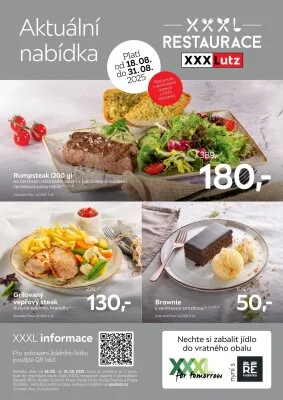 akční leták XXXLutz 18.8.2025-31.8.2025