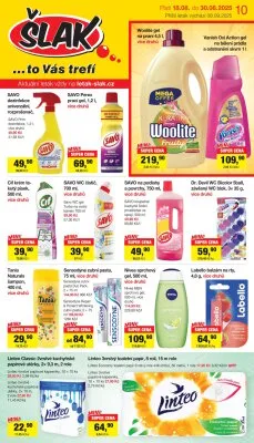 akční leták Šlak drogerie 18.8.2025-30.8.2025
