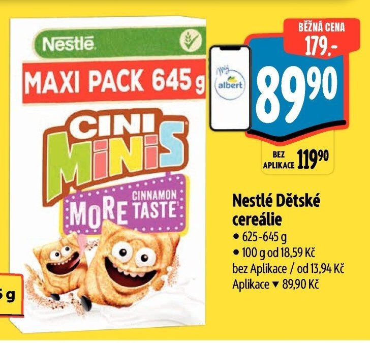 Nestlé Dětské cereálie
