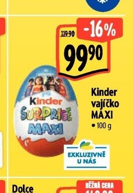Kinder vajíčko MAXI