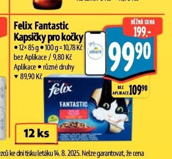Felix Fantastic Kapsičky pro kočky - Albert akcniletaky.com