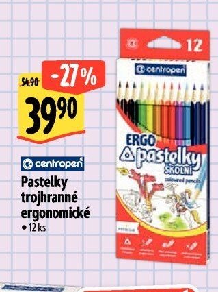 Centropen Pastelky trojhranné ergonomické - Albert akcniletaky.com