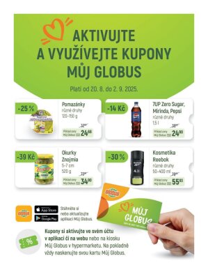 akční leták Globus 20.8.2025-26.8.2025