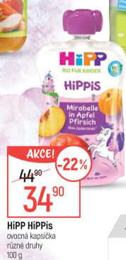 Kapsička do ručičky Ovocný příkrm Hippis Bio HiPP