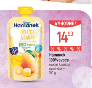 Kapsička ovocná 100% Hamánek