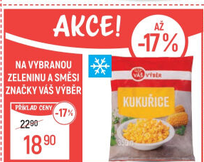 Kukuřice mražená Váš Výběr