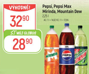 Limonáda bez kalorií Max Pepsi