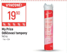 Odličovací tampony My Price
