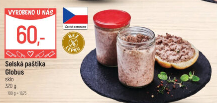 Paštika selská Globus