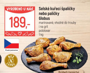 Selské kuřecí stehna marinovaná Globus