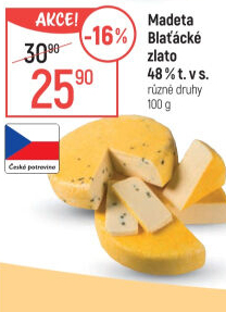 Sýr Blaťácké zlato Madeta