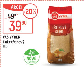 Třtinový cukr Váš Výběr