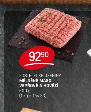 KOSTELECKÉ UZENINY MĚLNĚNÉ MASO VEPŘOVÉ A HOVĚZÍ - FLOP akcniletaky.com