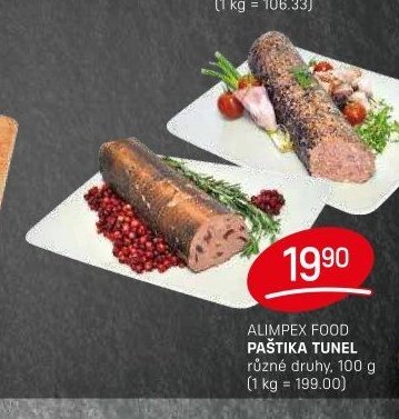 ALIMPEX FOOD PAŠTIKA TUNEL