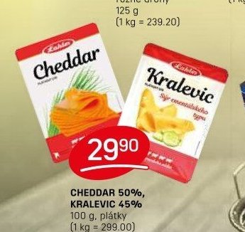 CHEDDAR 50%, KRALEVIC 45%