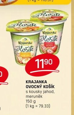 KRAJANKA OVOCNÝ KOŠÍK s kousky jahod, meruněk 150 g - FLOP akcniletaky.com
