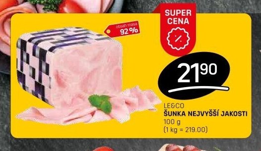 LE&CO ŠUNKA NEJVYŠŠÍ JAKOSTI 100 g