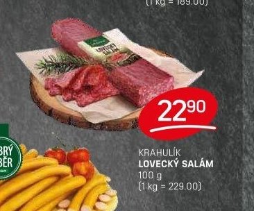 KRAHULÍK LOVECKÝ SALÁM 100 g