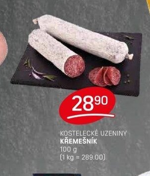 KOSTELECKÉ UZENINY KŘEMEŠNÍK 100 g