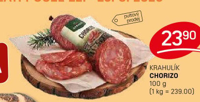 Salám Chorizo Krahulík