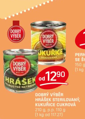 Zelenina konzervovaná Dobrý Výběr