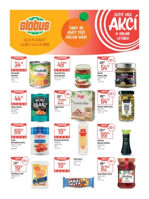 akční leták Globus 20.8.2025-26.8.2025