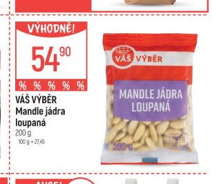 Váš Výběr Mandle jádra loupaná