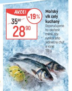 Mořský vlk celý kuchaný