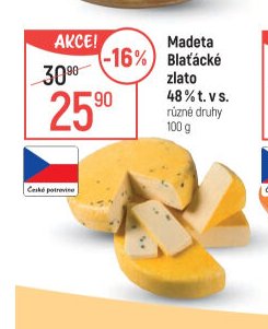 Madeta Blaťácké zlato 48% t. v s.