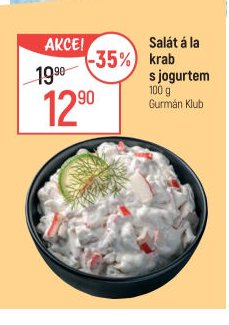 Salát á la krab s jogurtem