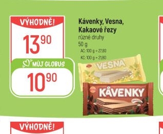 Kávenky, Vesna, Kakaové řezy