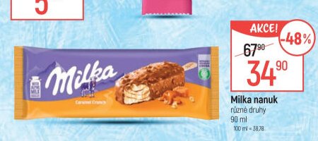 Milka nanuk různé druhy