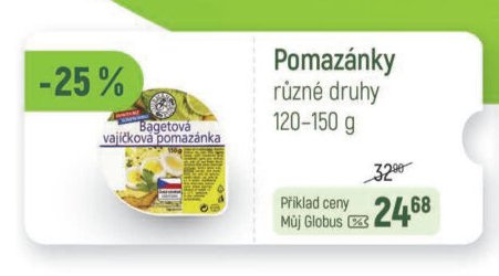 Pomazánky různé druhy