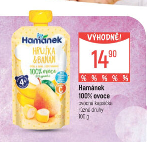 Kapsička ovocná 100% Hamánek