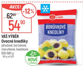 Knedlíky ovocné mražené Váš Výběr