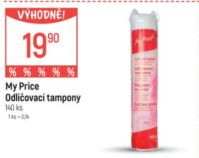 Odličovací tampony My Price