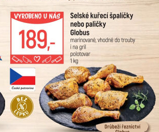 Selské kuřecí stehna marinovaná Globus