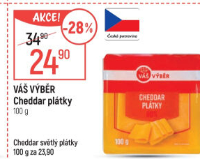Sýr Cheddar Váš Výběr