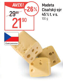 Sýr Císářský 45% Madeta