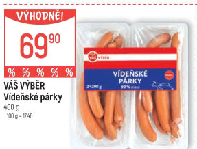 Vídeňské párky Váš Výběr