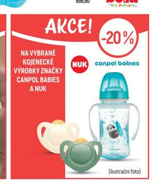 Na vybrané kojenecké výrobky značky CANPOL BABIES a NUK