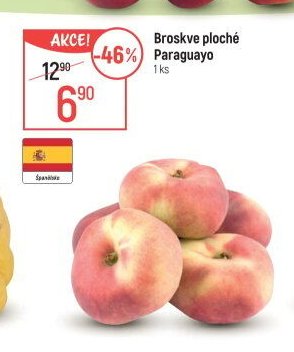Broskve ploché Paraguayo - Globus akcniletaky.com