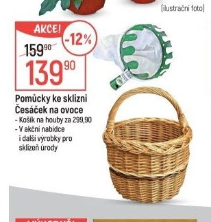 Pomůcky ke sklizni Česáček na ovoce