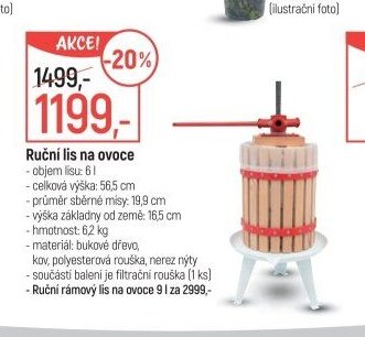Ruční lis na ovoce