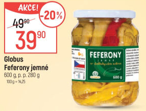 Feferony jemné Globus