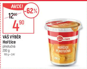 Hořčice plnotučná Váš Výběr