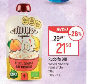 Kapsička ovocná bio Rudolfs
