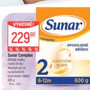 Kojenecká výživa Sunar Complex