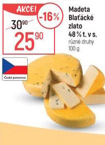 Sýr Blaťácké zlato Madeta